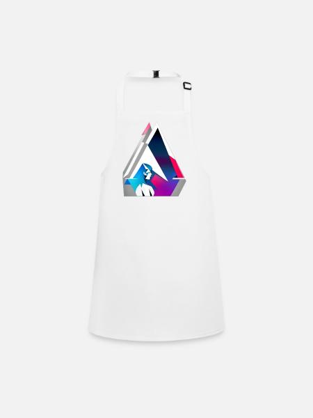 Woman wondering - Children's Apron - white - Front