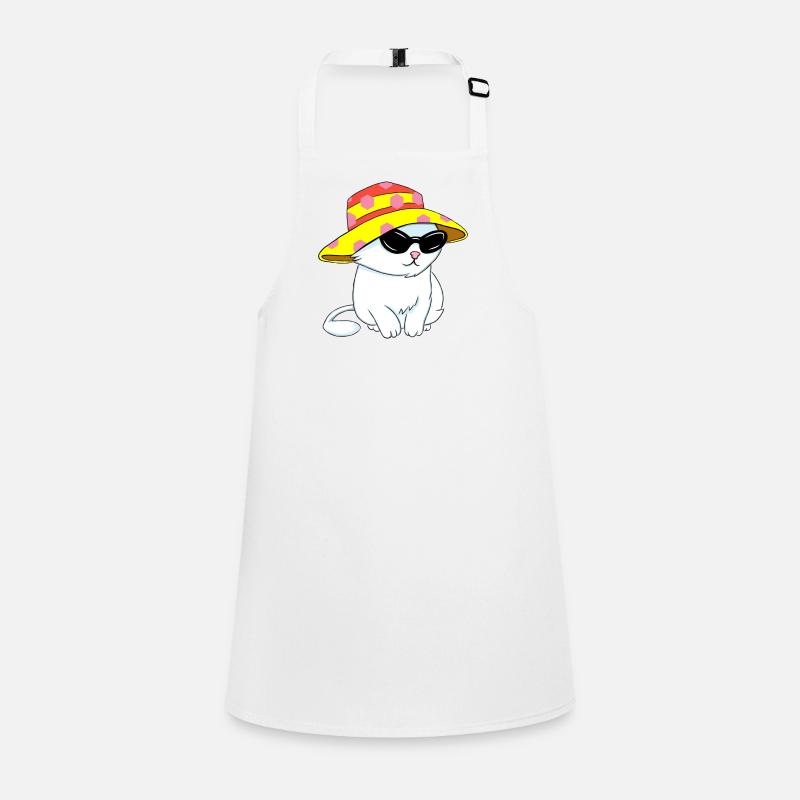 Beach-style kitten Children's Apron