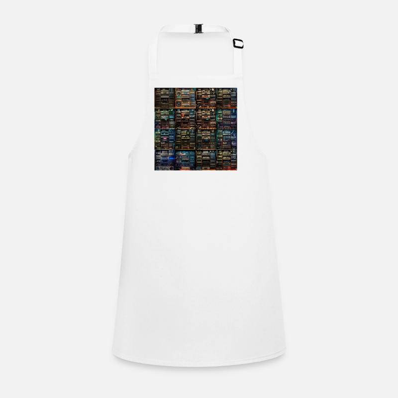 Vintage Audio Stack Collage Children's Apron