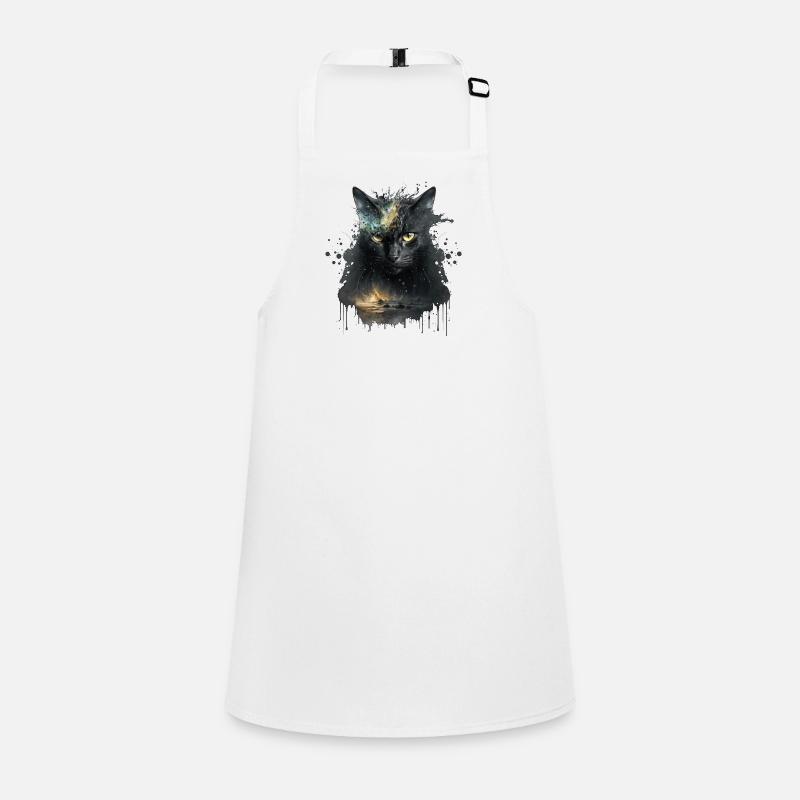 Chat noir dans la conception de l’espace Tablier Enfant