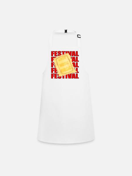 Music Festivals Ravioli - Schürze für Kinder - Weiß
