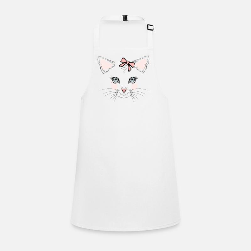 Pastel Panda Bow Face Children's Apron