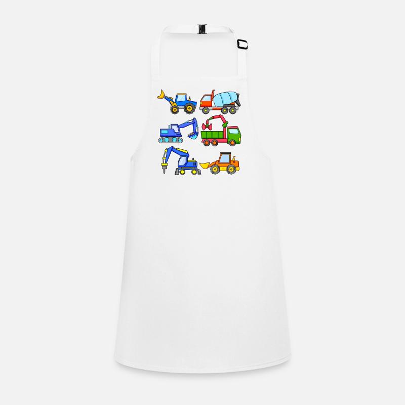 Construction Site Vehicles Vehicle Children's Apron