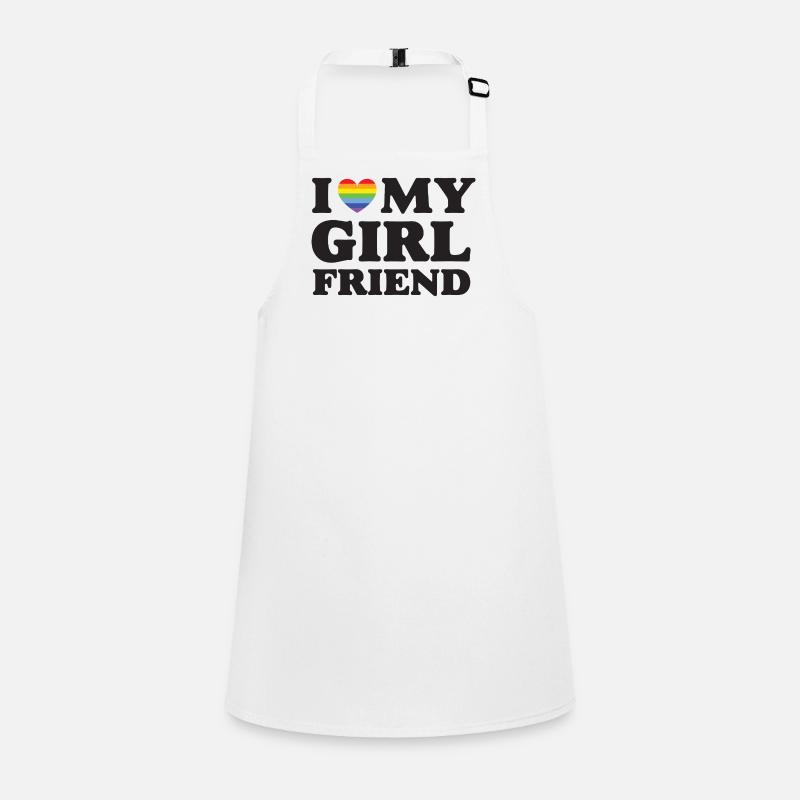 I Love My Girlfriend Children's Apron