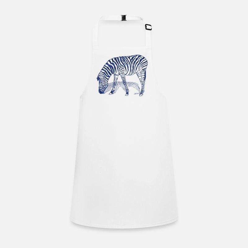 Zebra with zebra shadow Children's Apron