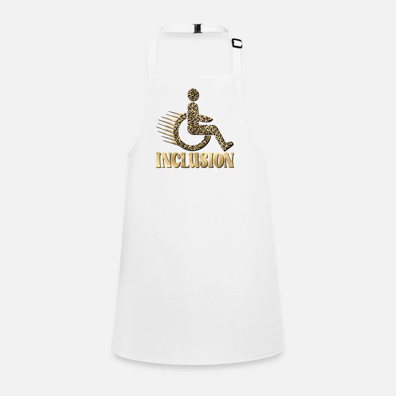 INCLUSION WHEELCHAIR LEOPARD PATTERN Children's Apron