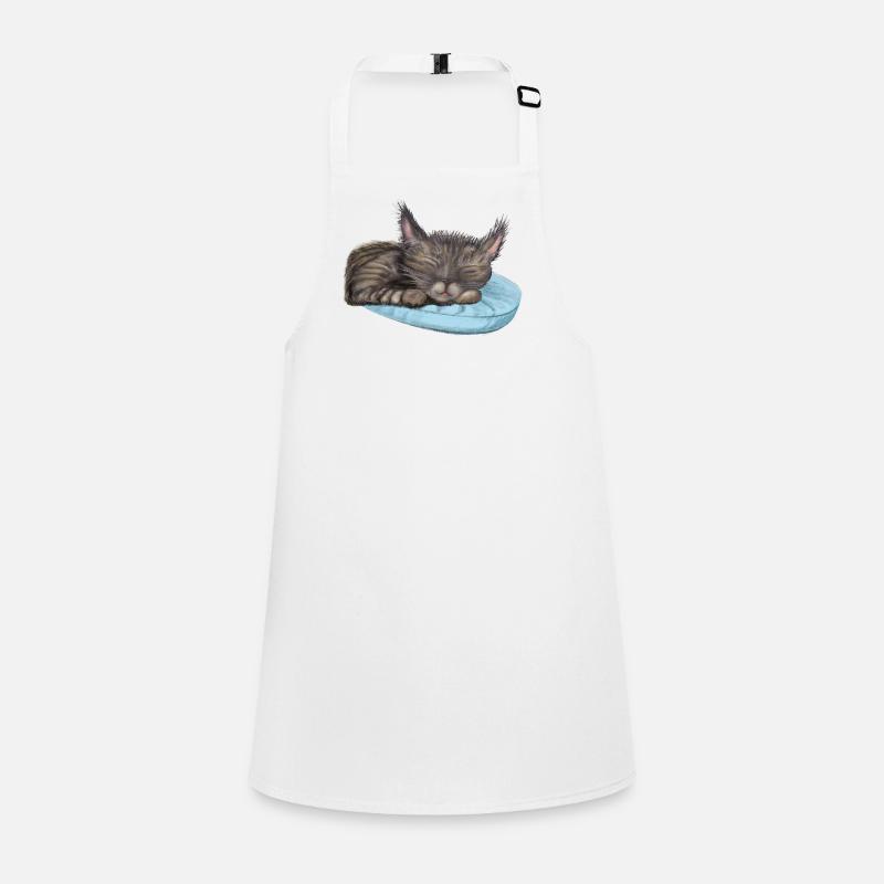 Schlafende Katze Schürze für Kinder