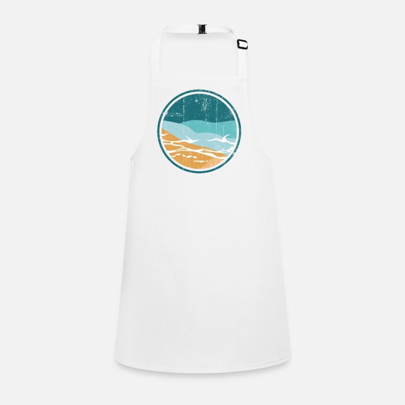 Coastal Waves Circle Children's Apron