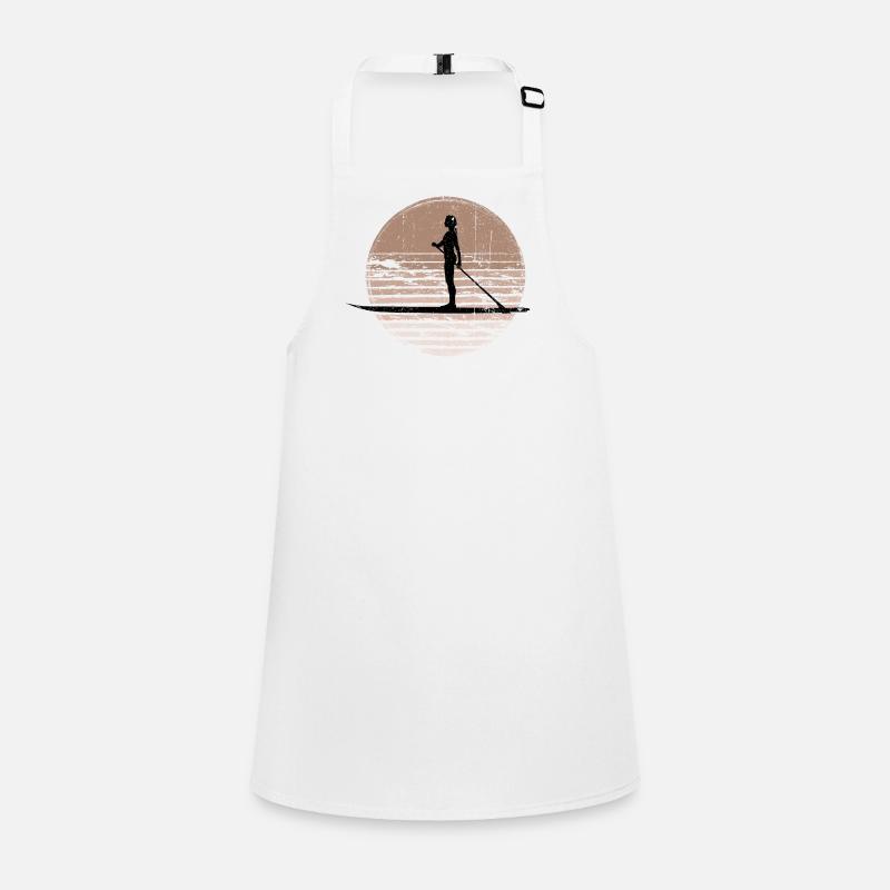Sunset Paddleboard Silhouette Children's Apron