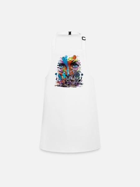 Graffiti Street Art Spray Colors Cool Artist Retro - Children's Apron - white - Front
