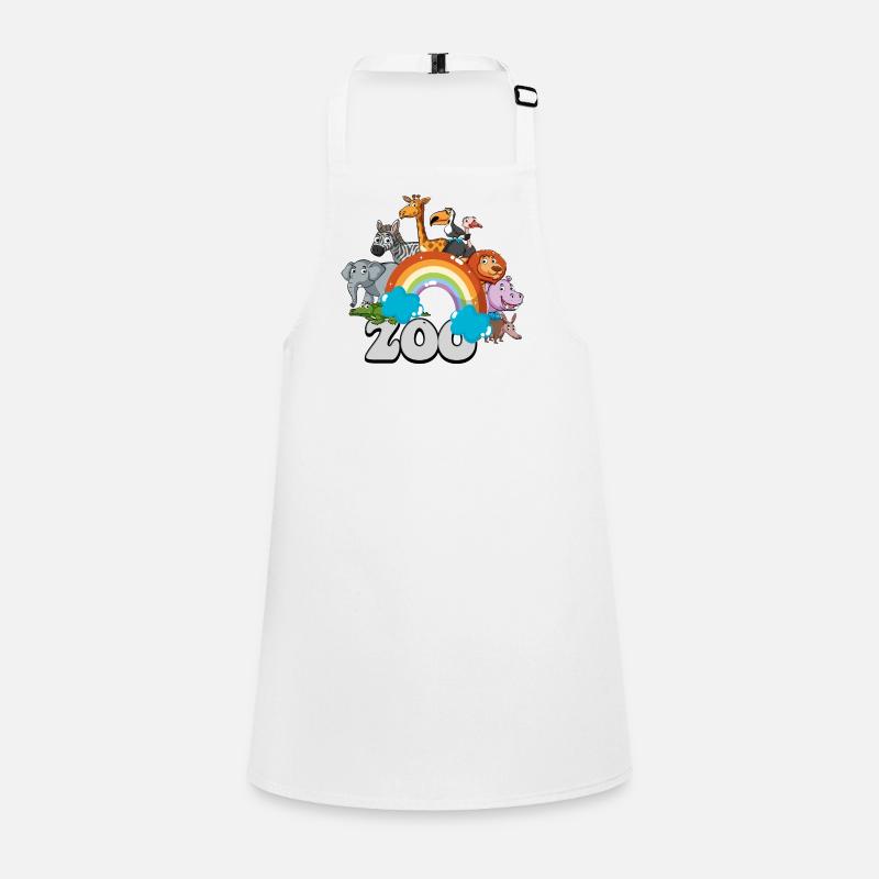 Rainbow Zoo Parade Children's Apron