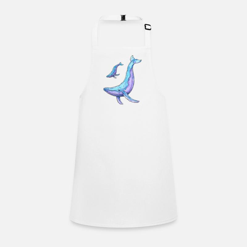 Baleine à bosse avec baleineau Tablier Enfant