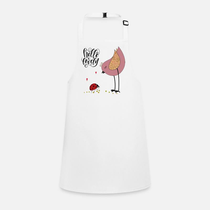 Bonjour Belle Saint-Valentin Tablier Enfant