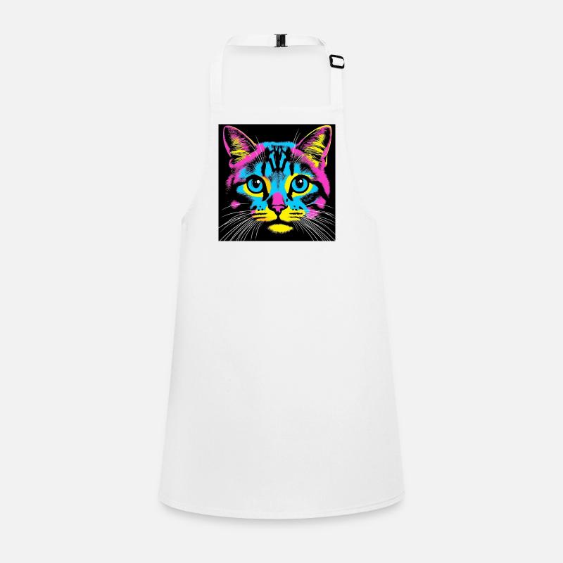Chat Pop Art Tablier Enfant