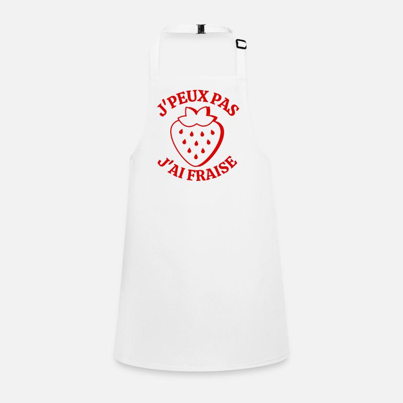 Erdbeere, ich mag Erdbeeren, rote Früchte Schürze für Kinder