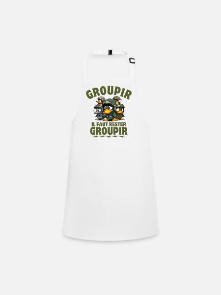 the seventh company, Tassin, Pitivier - Children's Apron - white - Front
