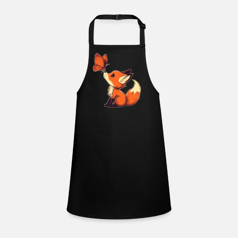 Renard avec papillon Tablier Enfant