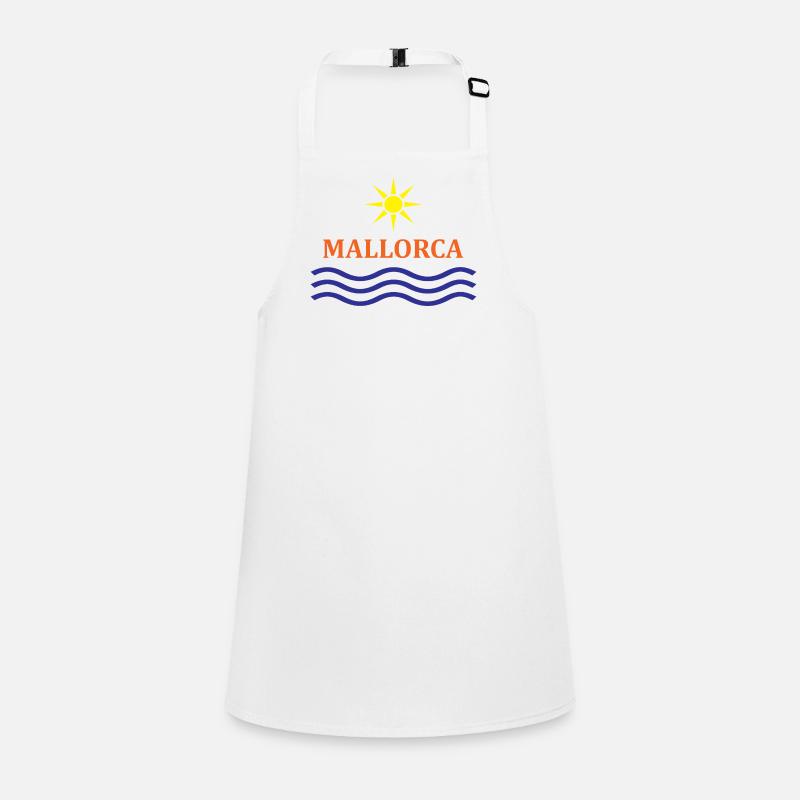 Sun and Waves Mallorca Motif Children's Apron