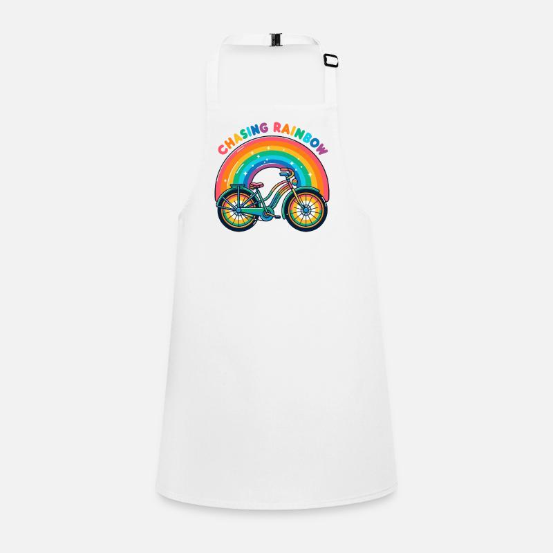 Chasing Rainbow Bicycle Design Children's Apron