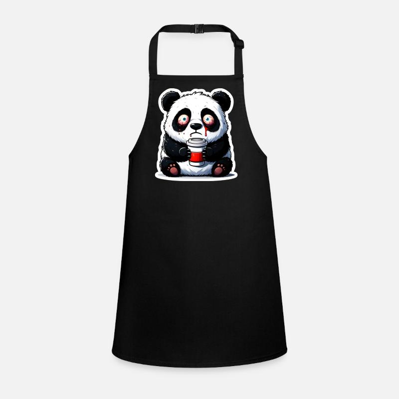 Caffeine Panda Children's Apron