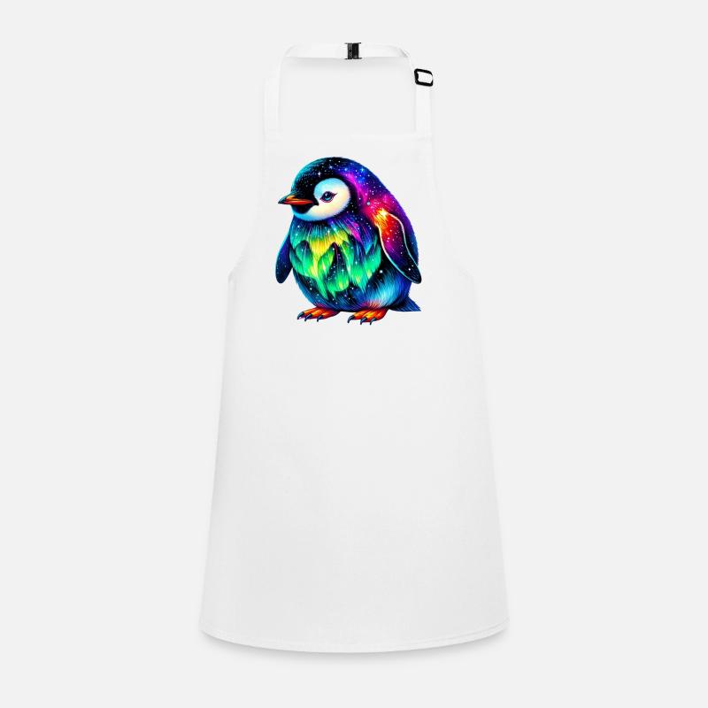 Aurora Borealis Penguin Children's Apron