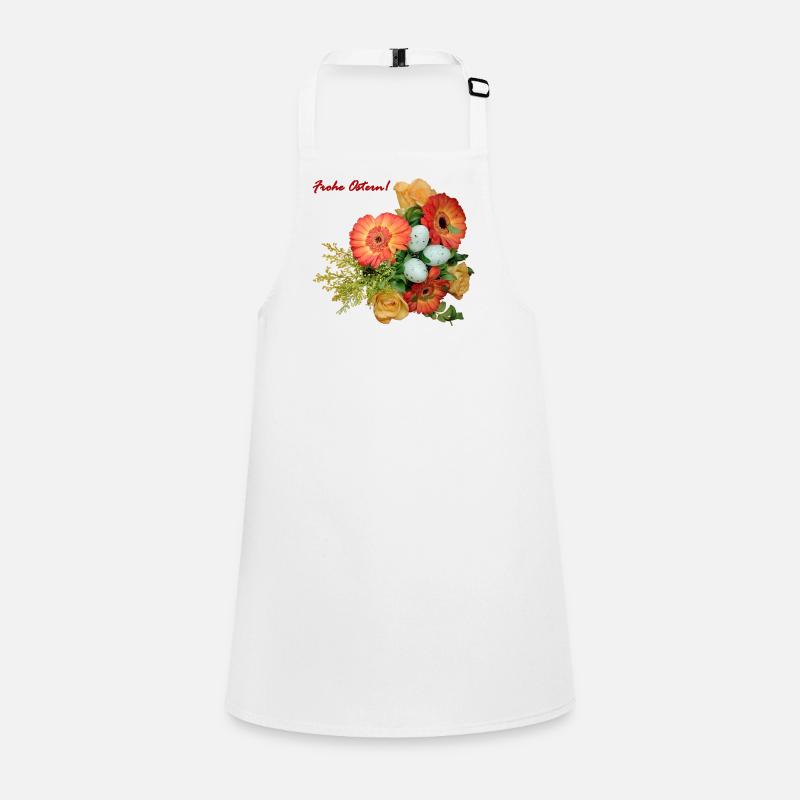Fröhliche Ostern Blumenmix Schürze für Kinder