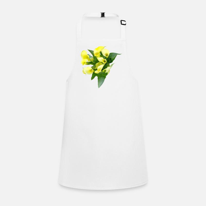 Fleurs de calla jaunes délicates Tablier Enfant