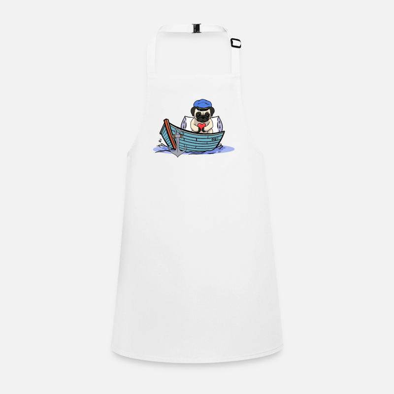 Bateau à chiens maritime capitaine Sailor Ahoy Tablier Enfant