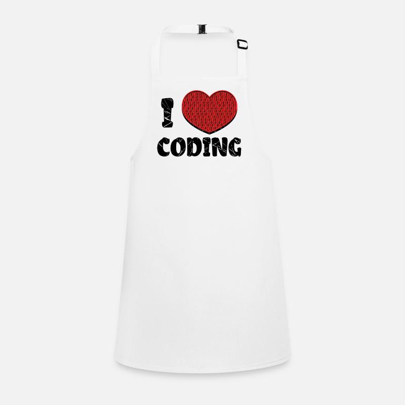 Script de code Debug Heart Statement Tablier Enfant