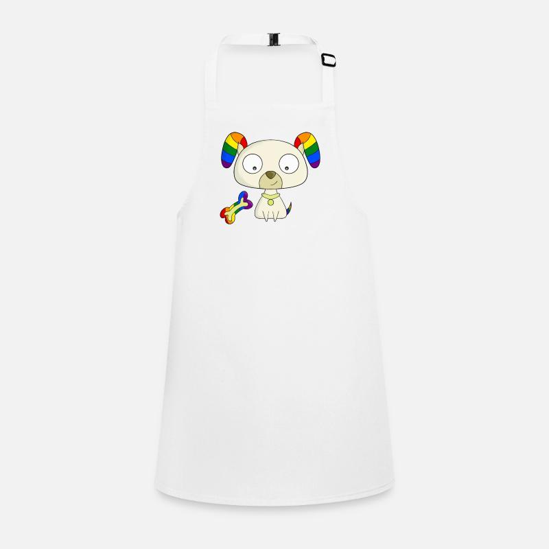 Chiot arc-en-ciel Tablier Enfant