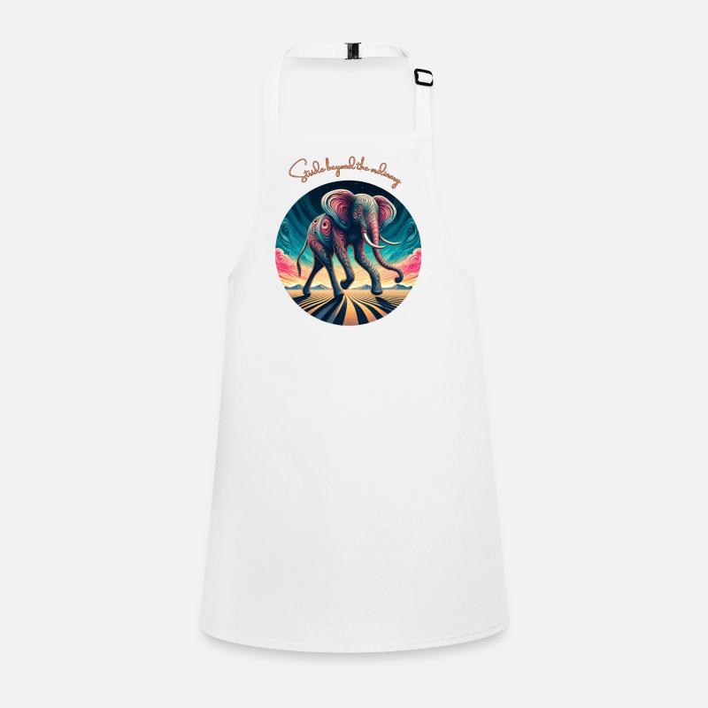 Surreal Desert Elephant Children's Apron