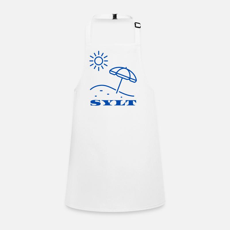 SYLT Soleil et parasol de plage Illustration Tablier Enfant