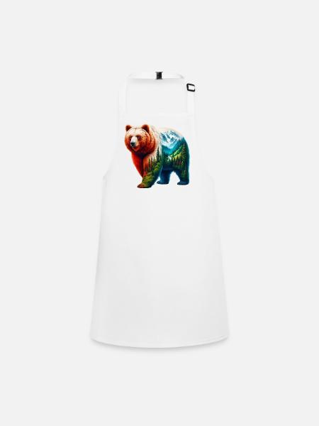 Ours - Tablier Enfant - blanc - Devant