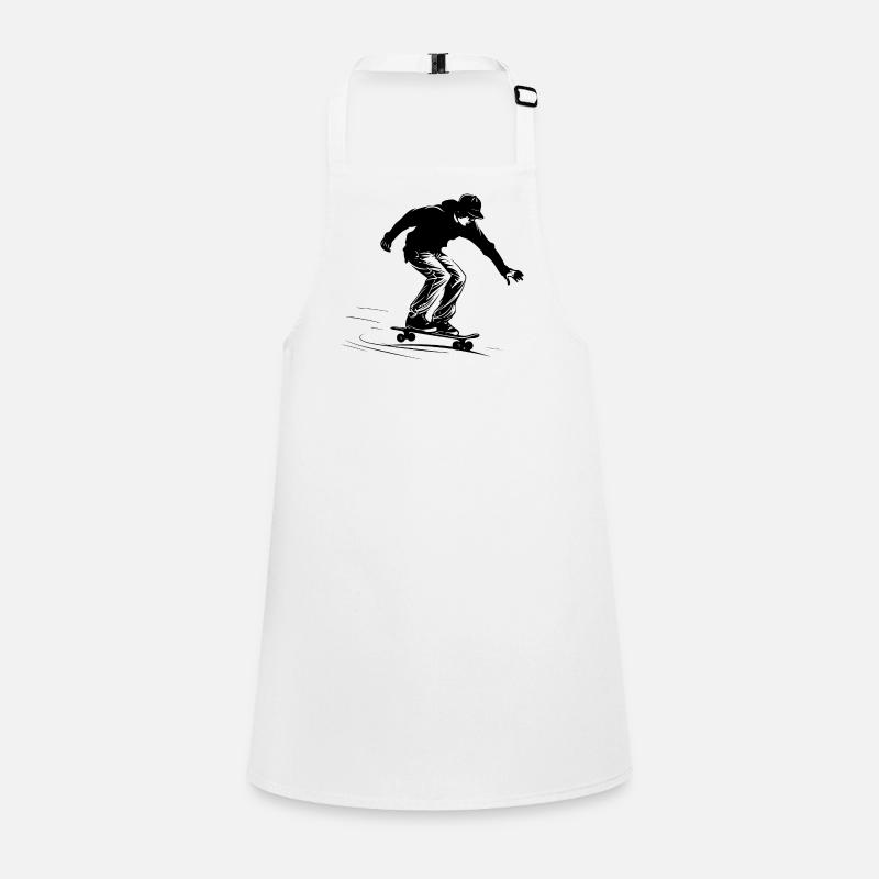 Skateboard Boy Graphic Children's Apron