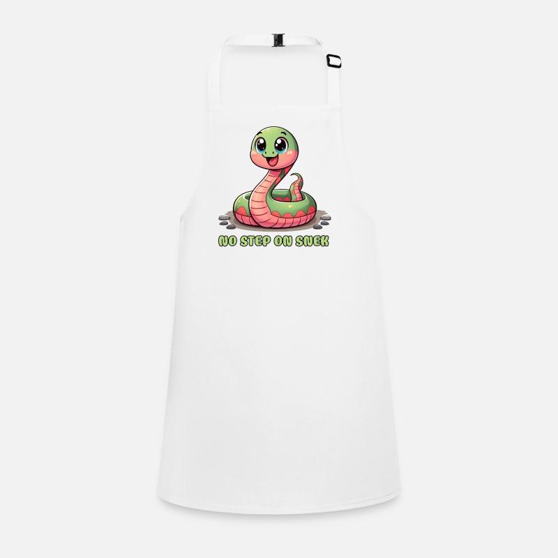 No Step on Snek: Hilarious Warning Sign Children's Apron