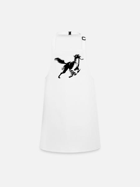 Borzoi - Children's Apron - white - Front