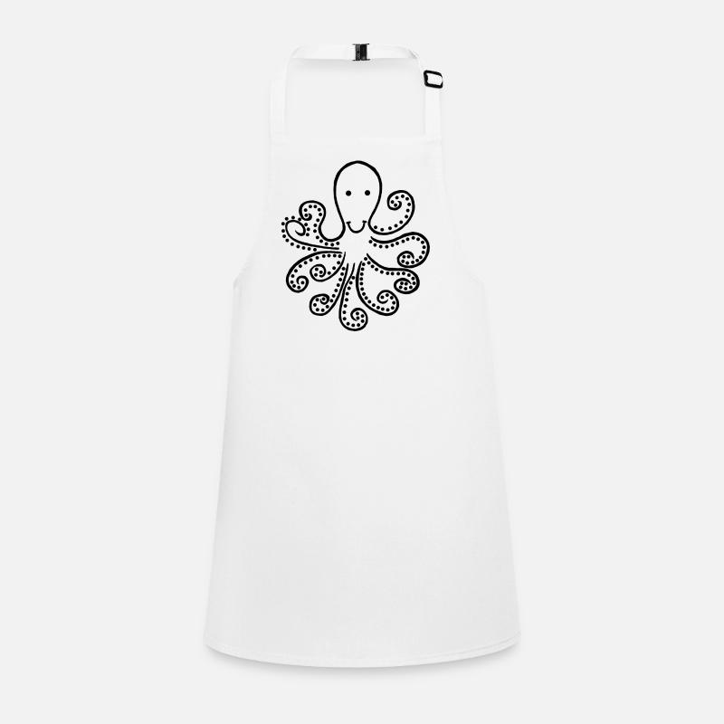 Strange black octopus Children's Apron