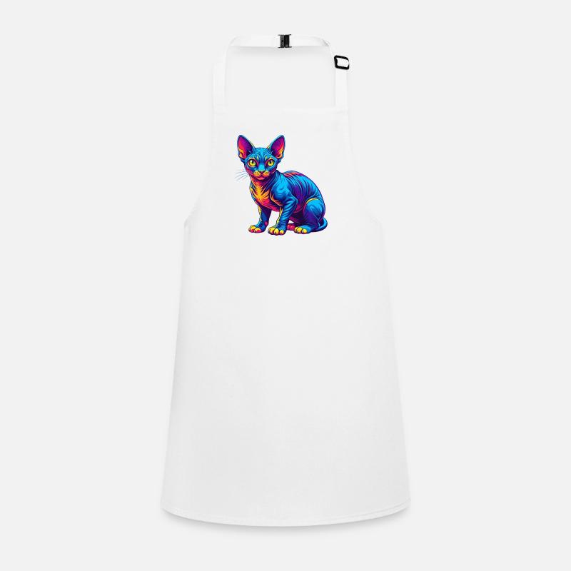 Devon Rex Cat Breed Cartoon Kawaii Animal Pet Children's Apron