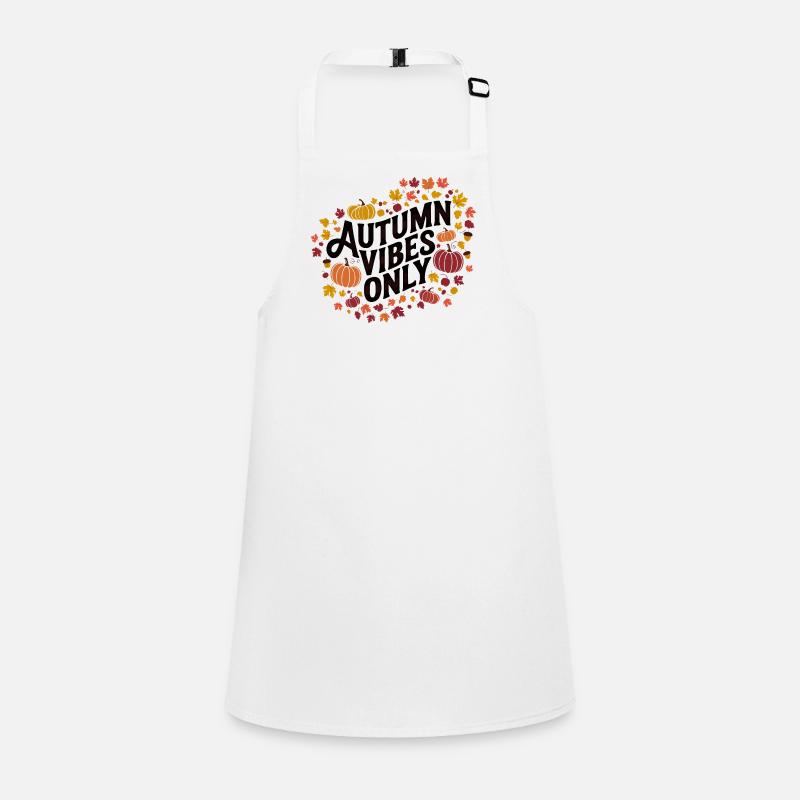 Autumn Vibes only Pumpkin Motif Children's Apron