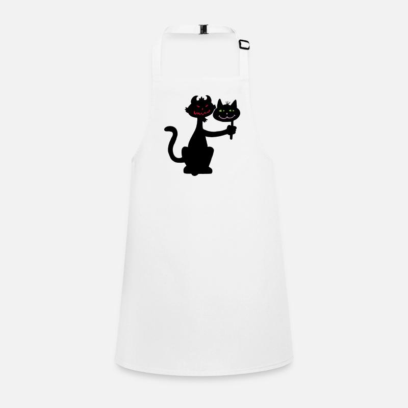 Chat noir démoniaque Tablier Enfant