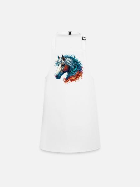 Horse - Children's Apron - white - Front