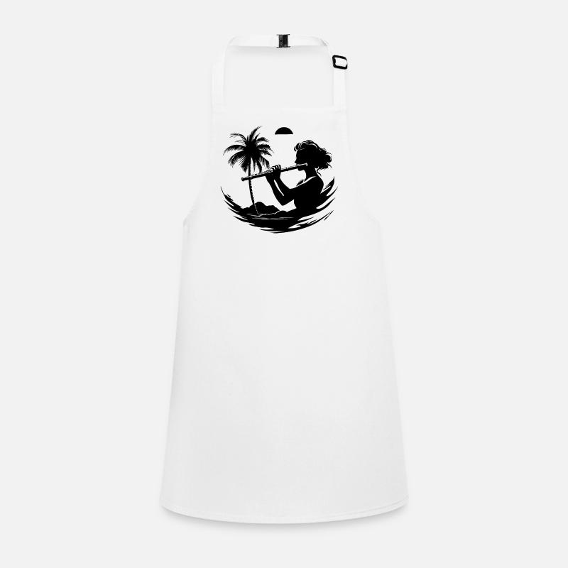Graphic Flutist Children's Apron