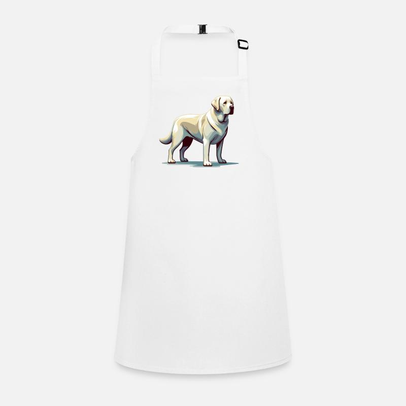 Standing White Labrador Children's Apron