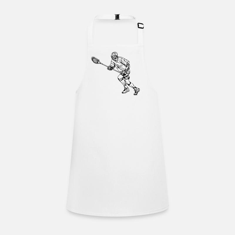 Lacrosse Player Sketch Children's Apron