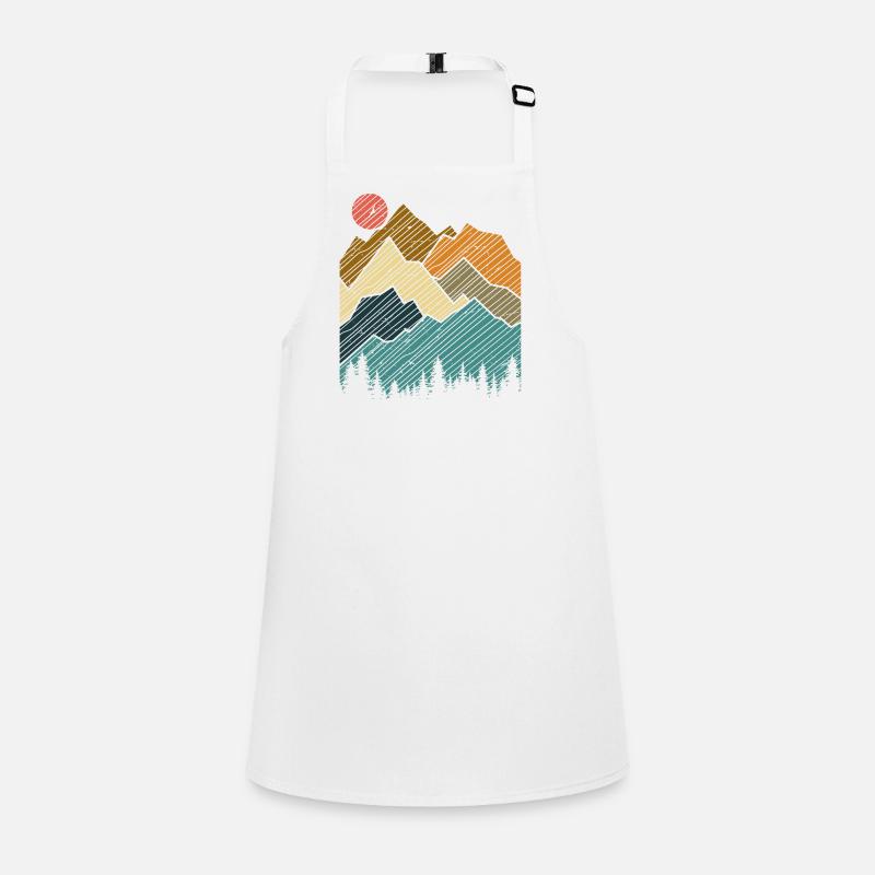 Mountain Sunset Silhouette Children's Apron