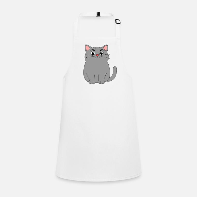 Chat gris Tablier Enfant