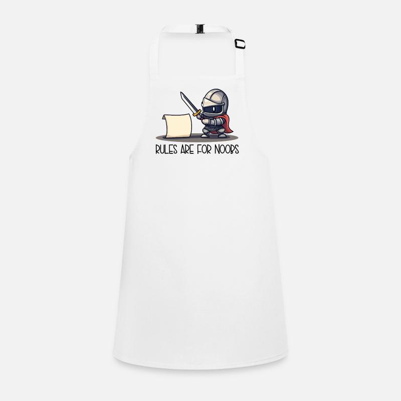 Cute Knight vs Scroll – Rules Are For Children's Apron
