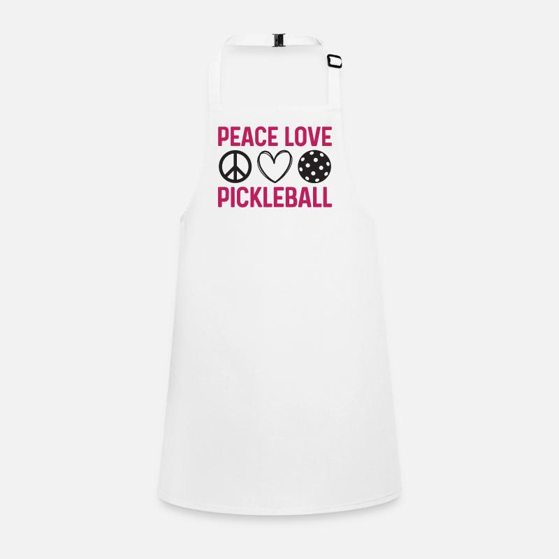 Peace Love Pickleball Tablier Enfant