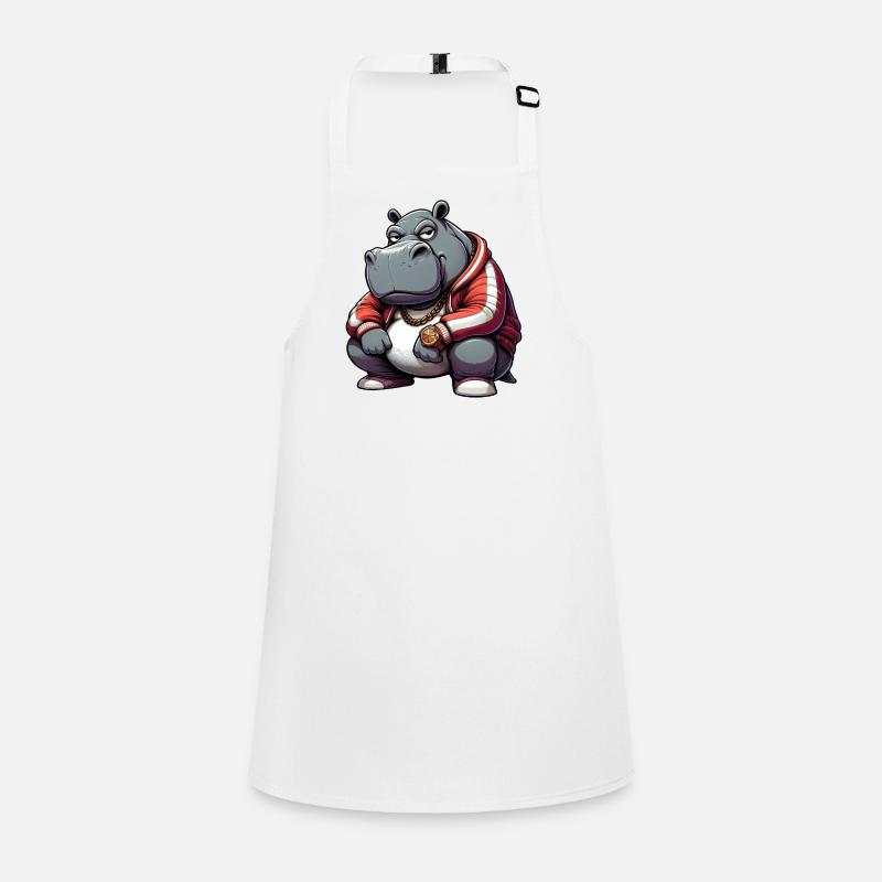 Hiphop Potamus Nilpferd Schürze für Kinder
