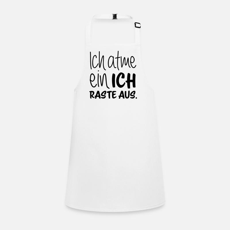 Ich atme ein - ich raste aus Schürze für Kinder